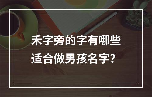 禾字旁的字有哪些适合做男孩名字？