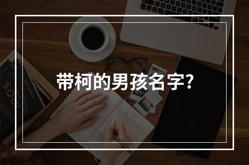 带柯的男孩名字?