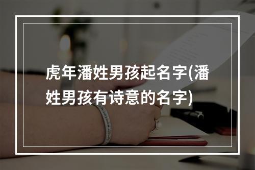 虎年潘姓男孩起名字(潘姓男孩有诗意的名字)