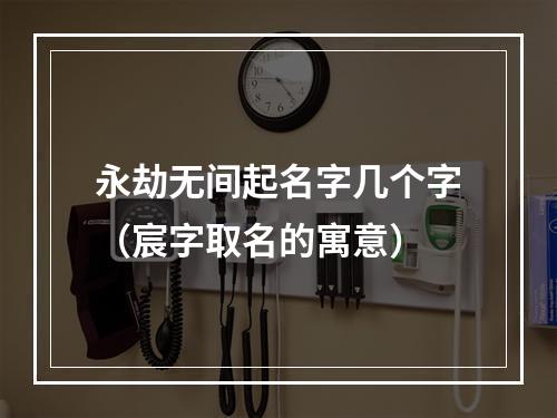 永劫无间起名字几个字（宸字取名的寓意）