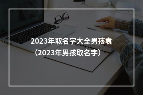 2023年取名字大全男孩袁（2023年男孩取名字）